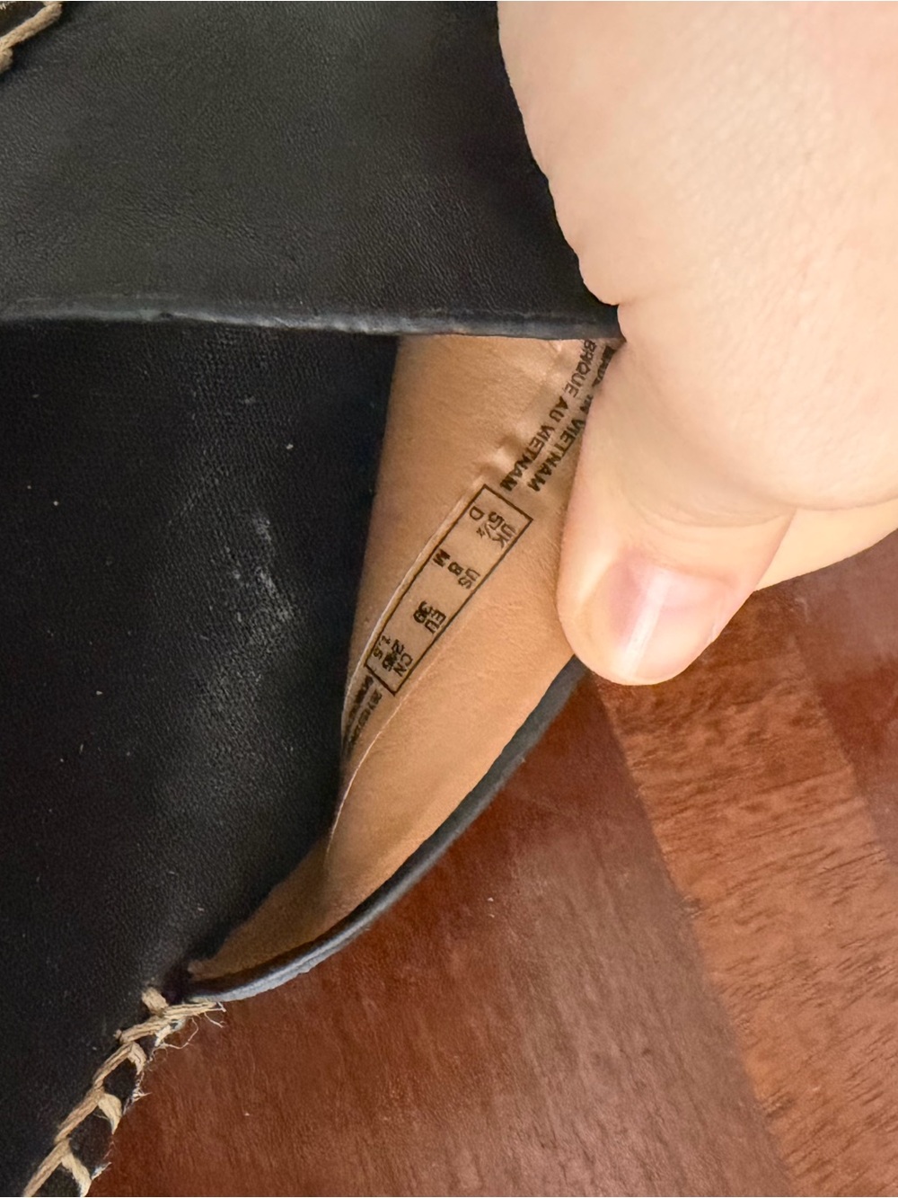 Clarks Artisan Patrina Selma Black Leather Espadrille Ankle-Strap Sandals Size 8 - Picture 7 of 7